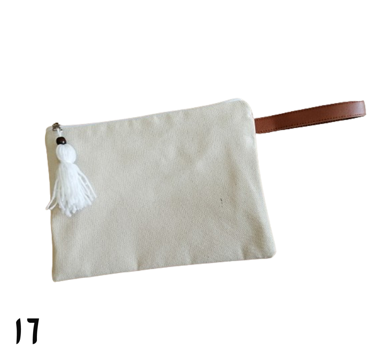 Canvas clutch bag